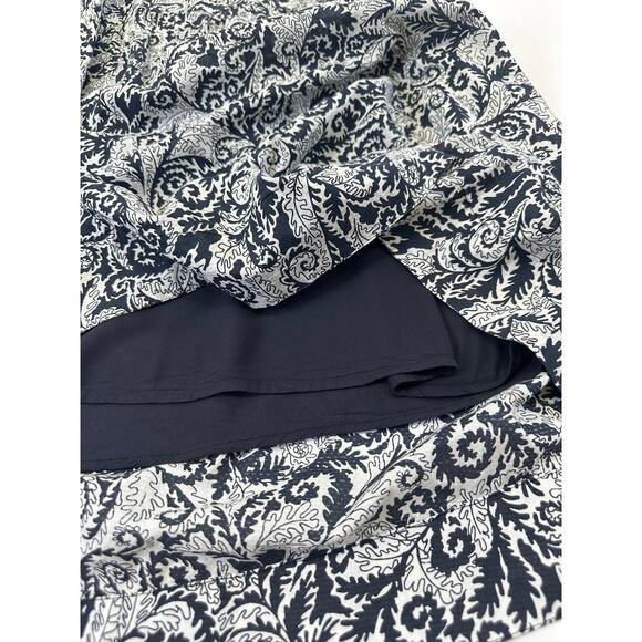 Maeve by Anthropologie Navy Blue & White Printed Maxi Dress XSP - Picture 9 of 11
